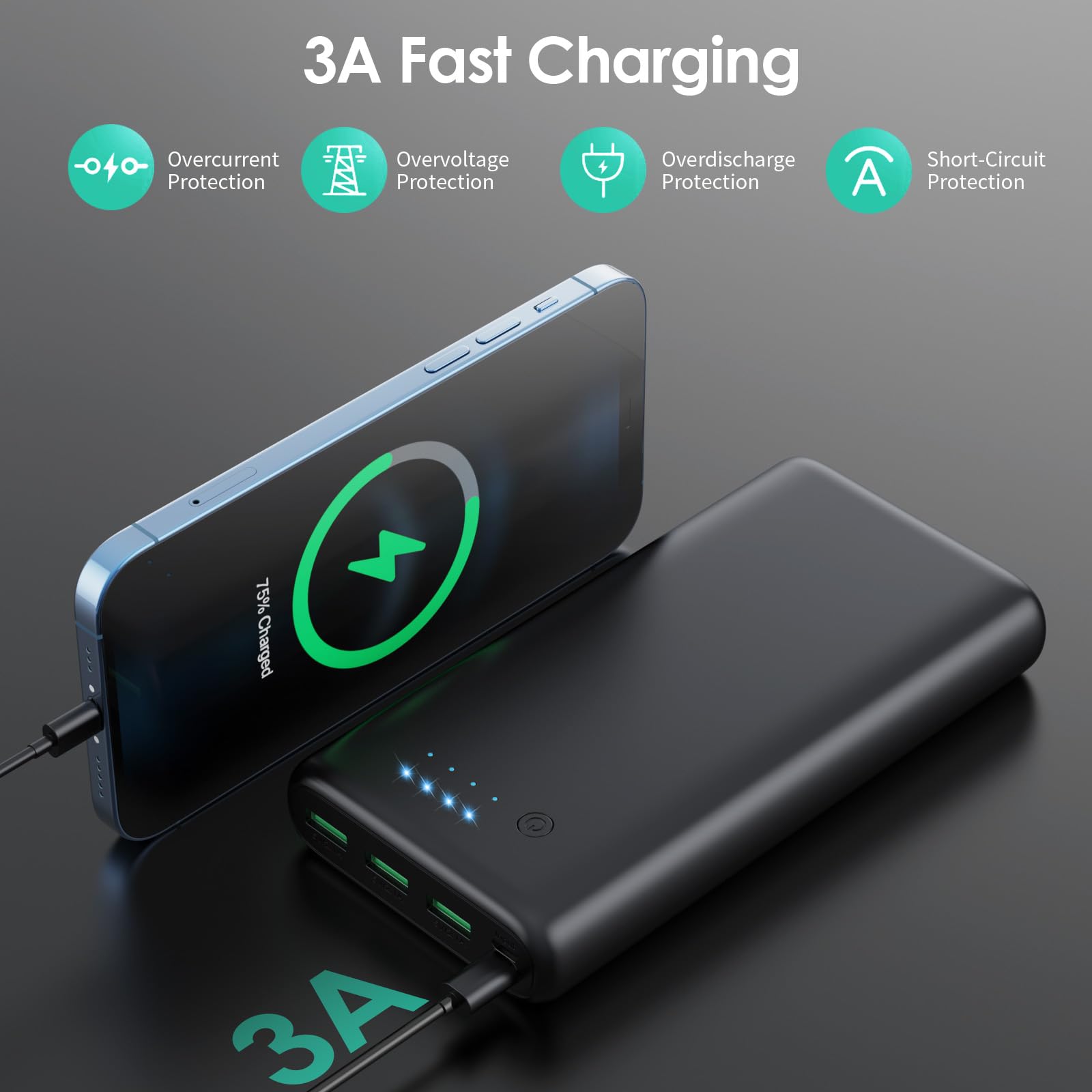 Feob USB-C port with PD fast charging capability