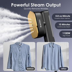 FEPPO Travel Steamer water tank detached highlights spill-free refills during travel.