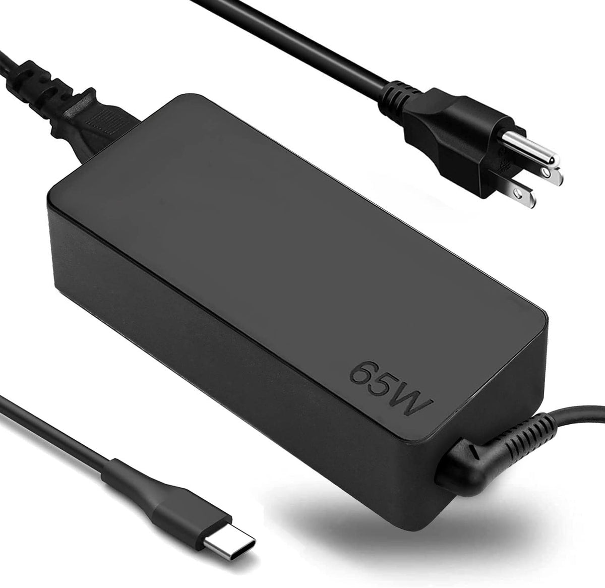 Fepprry 65W USB-C laptop charger in compact form for travel and daily use.