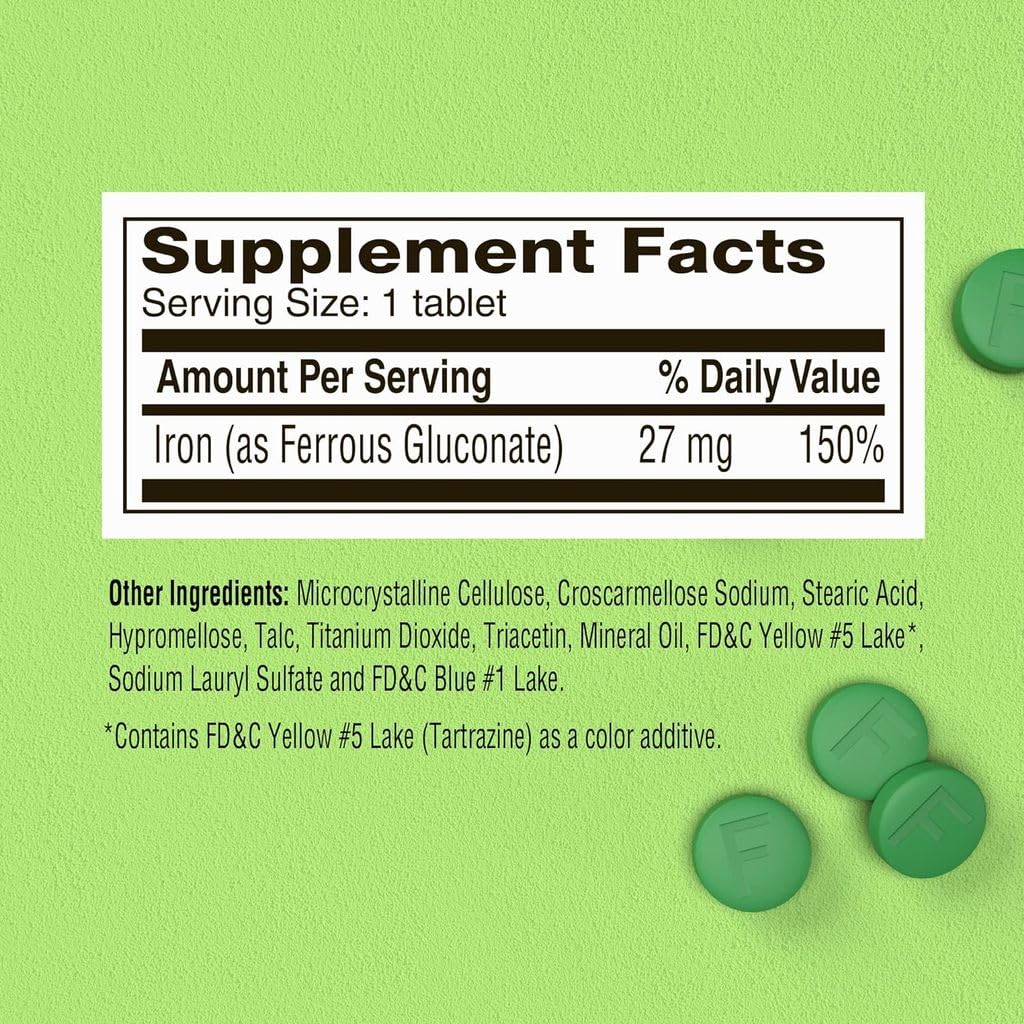 Fergon athlete-friendly iron supplement in athletic gear background.