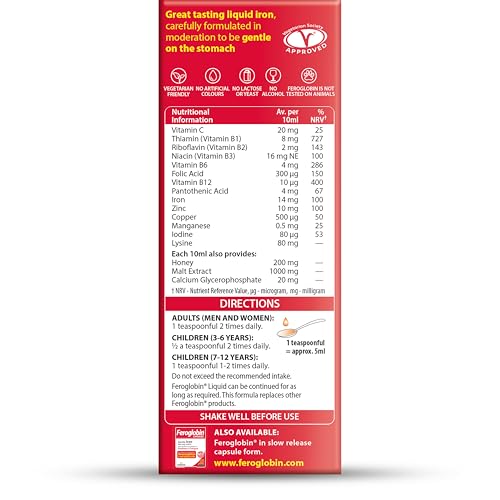 Feroglobin family-friendly formulation on kitchen shelf.