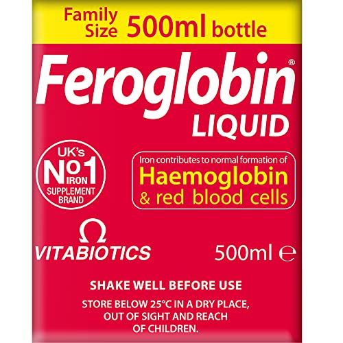 Feroglobin liquid bottle in an ambient scene conveying wellness for busy lifestyles