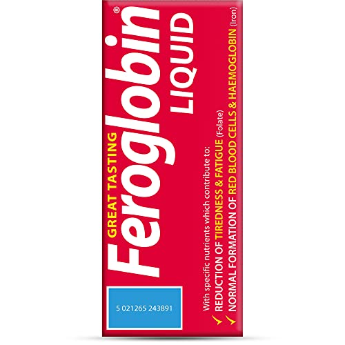Feroglobin liquid with Swiss Alpine Malt detail emphasizing natural flavor