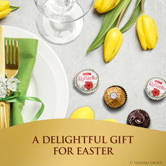 Raffaello coconut almond truffle with creamy center for sharing