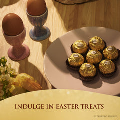 Ferrero Rocher creamy hazelnut filling with crispy wafer layers.