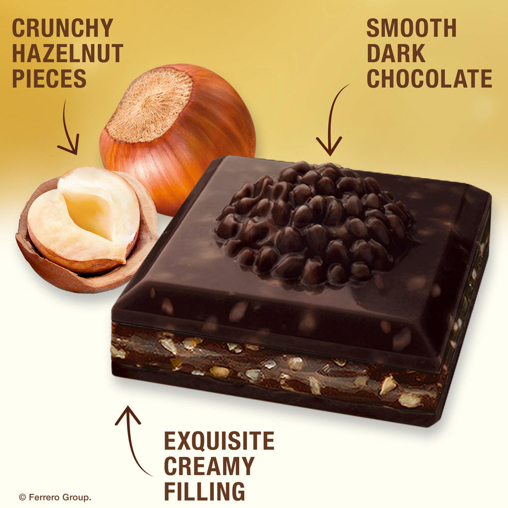 Ferrero Rocher gold foil packaging elevates gift-ready presentation.
