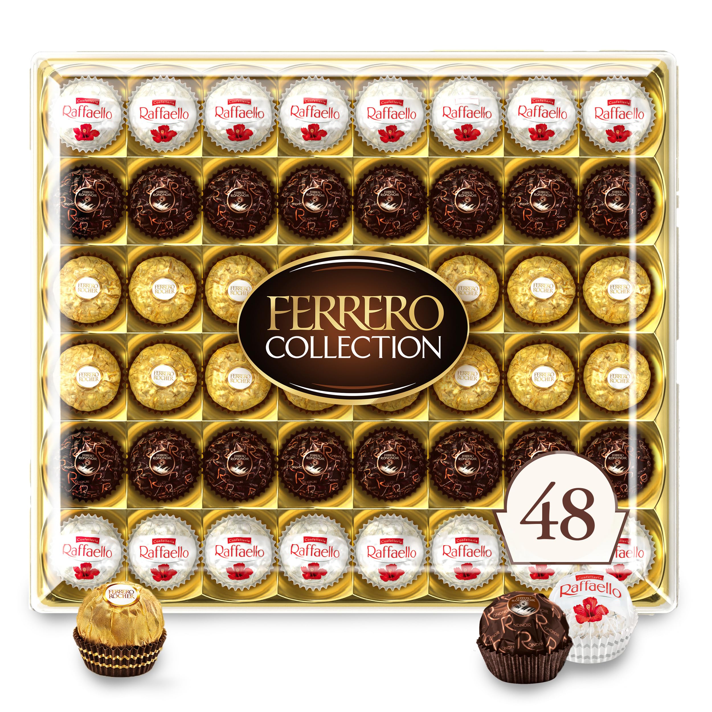 Ferrero Rocher gold-wrapped gift box showing premium hazelnut chocolates for gifting