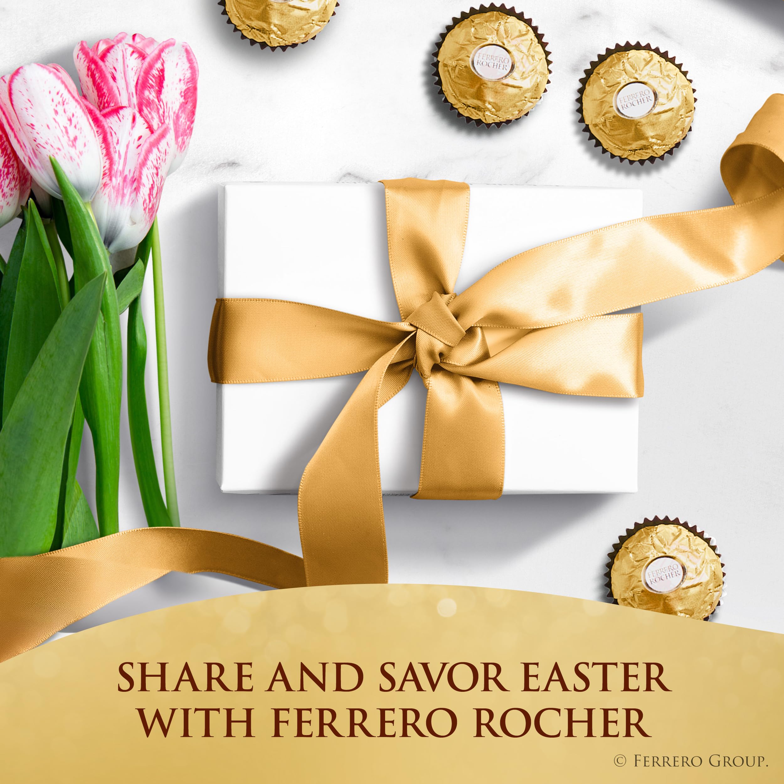 Ferrero Rocher golden wrapper presentation adds elegance to gifting