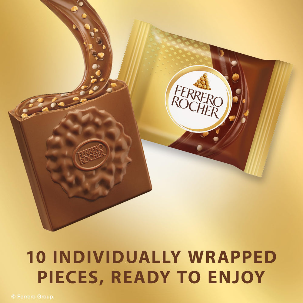 Individually wrapped Ferrero Rocher squares for easy gifting