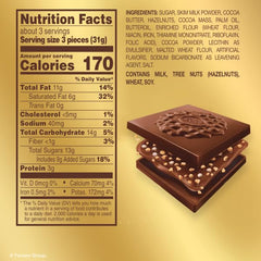 Roasted hazelnuts inside Ferrero Rocher highlighting premium ingredients