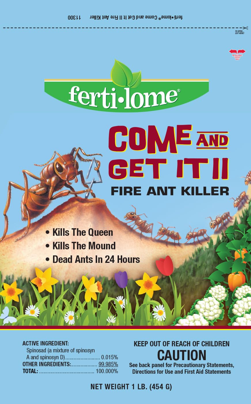 ferti-lome fire ant killer queen mound image showing effective mound control