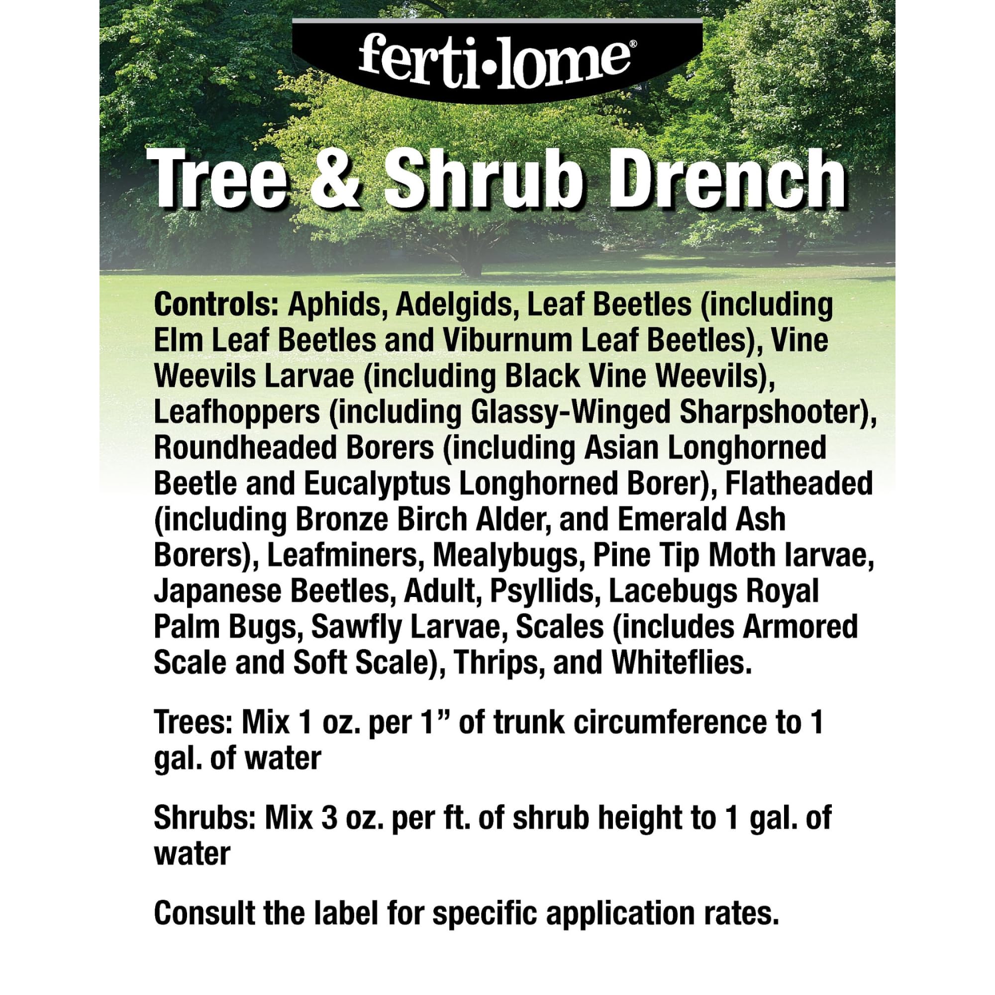 Ferti-Lome systemic protection for trees and shrubs lasting up to 12 months