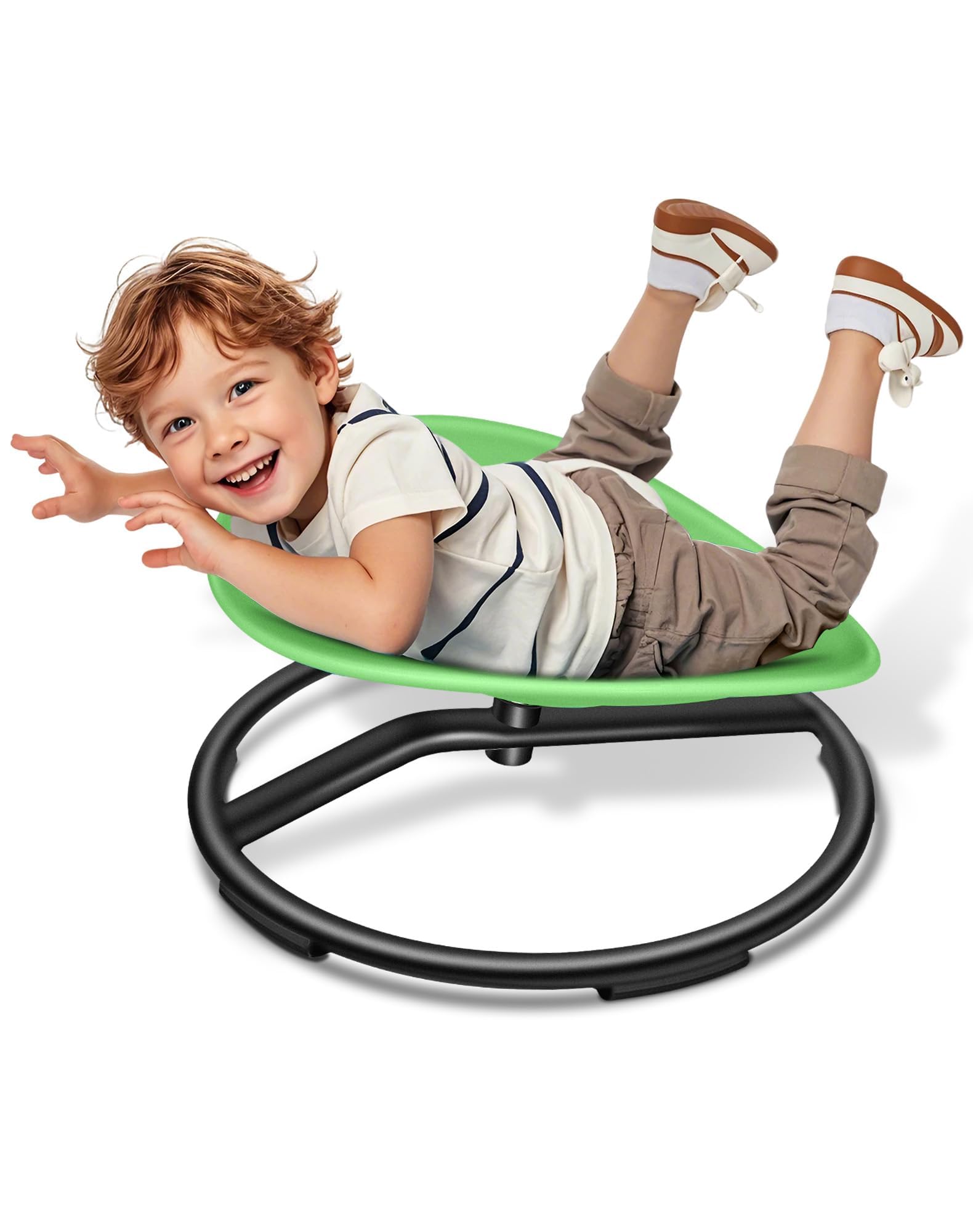 FERUERW Spinning Chair for autistic kid enhances balance and calming sensory play.