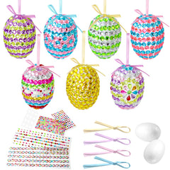 Fethwoin Easter foam eggs ready for gem embellishments and décor ideas.
