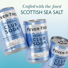 Fever-Tree Club Soda in a glass, a crisp base for cocktails and mocktails.