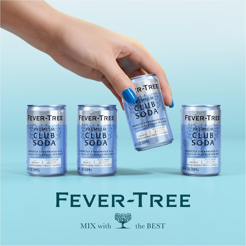Fever-Tree Club Soda kitchen-bar setup, ready to elevate your favorite drinks.