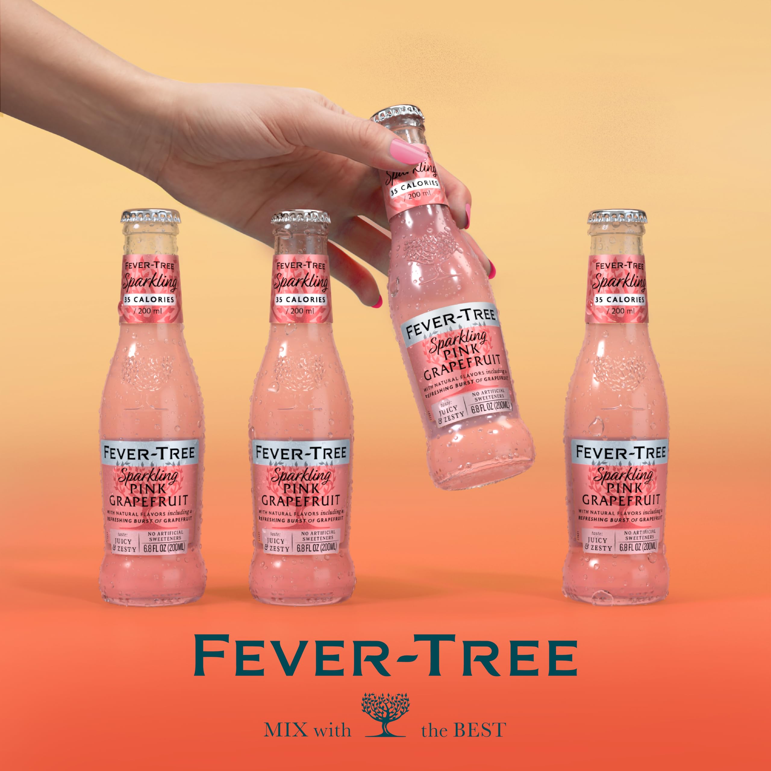 Fever-Tree Sparkling Pink Grapefruit with spirits for spritz creations