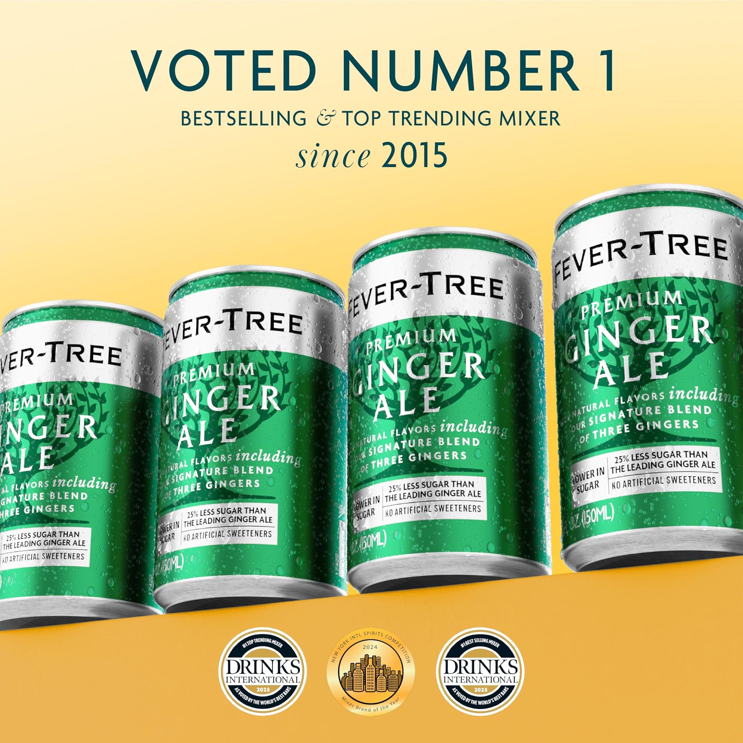 Fever-Tree Ginger Ale high carbonation for a crisp finishing touch.