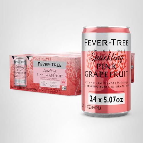 Fever-Tree Sparkling Pink Grapefruit display suggests premium quality.