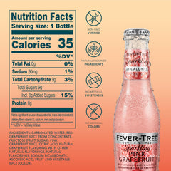 Fever-Tree Sparkling Pink Grapefruit pack of 24 ready for gatherings