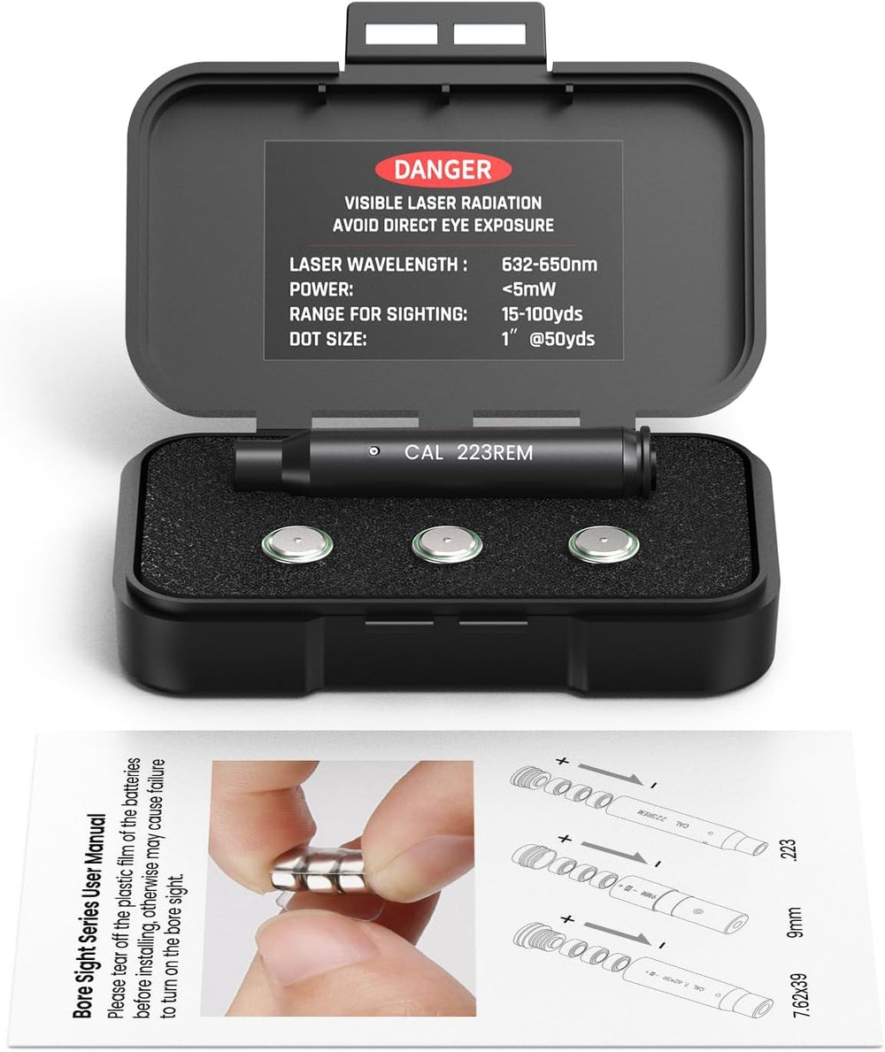 Feyachi battery set providing long-lasting power for bore sighting