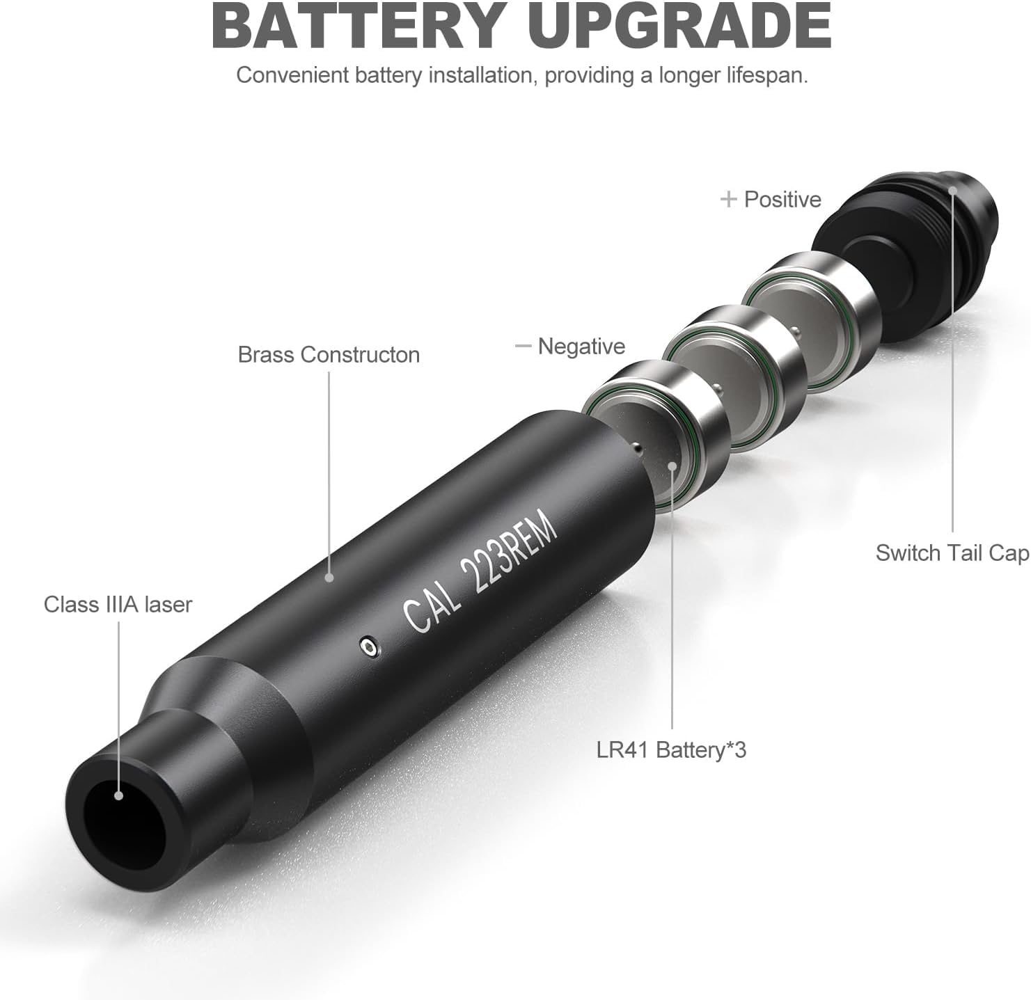 Feyachi Class IIIA red laser for safe, visible targeting