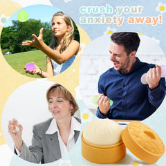 FFNIU plastic steamer accessory with bun-shaped stress ball for authentic display
