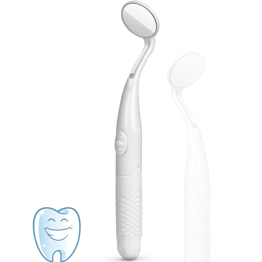 ffresiss dental mirror with LED illuminates hard-to-see areas for thorough inspection.