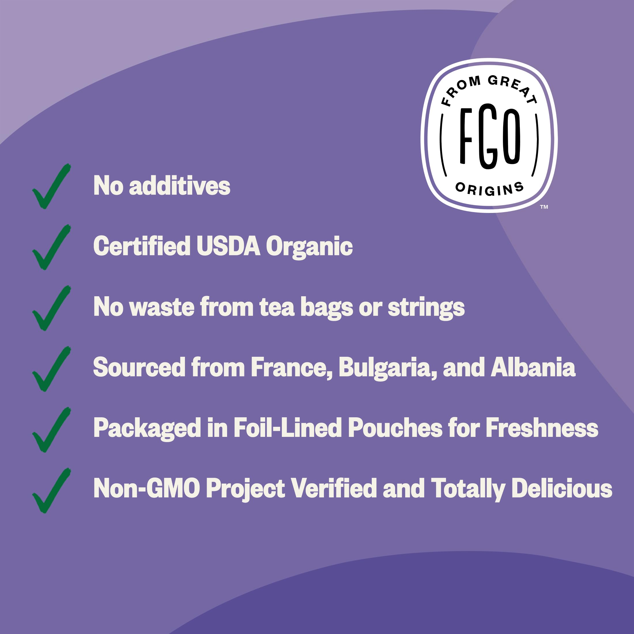 FGO organic dried lavender France buds macro for culinary infusions