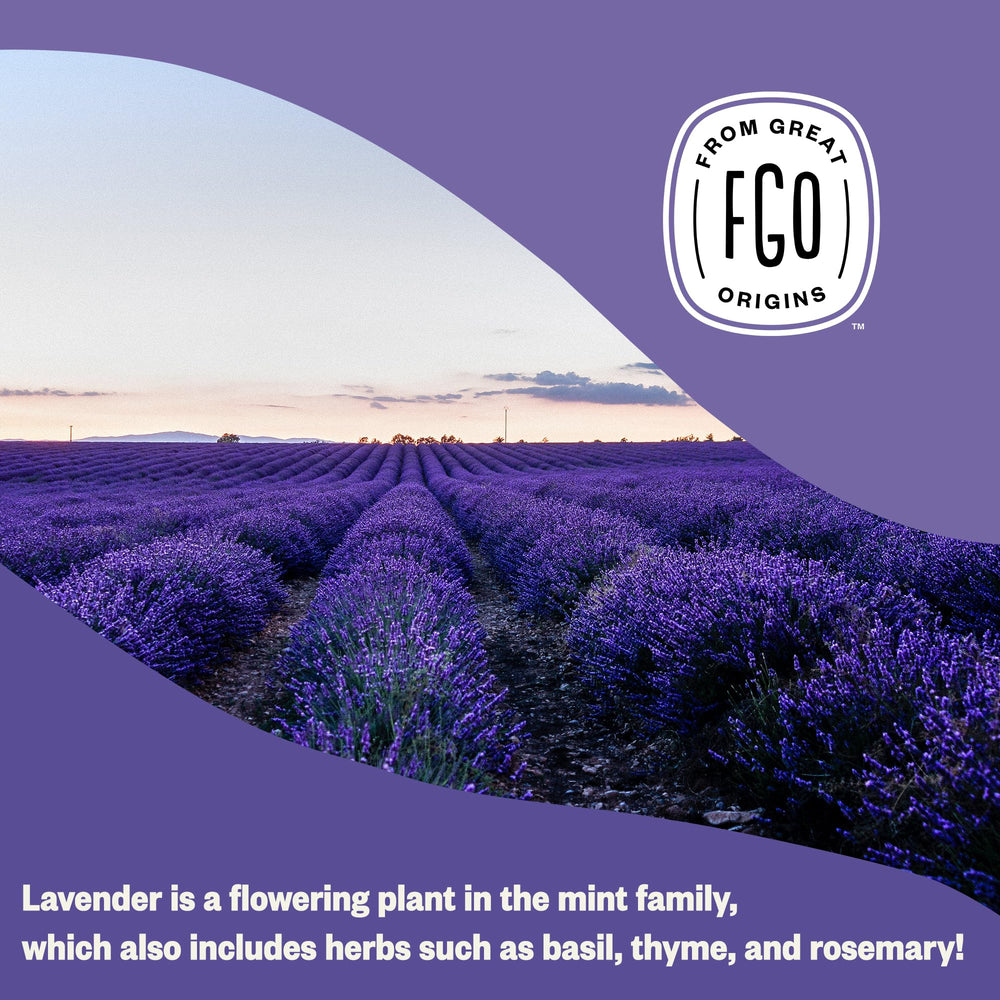 FGO organic dried lavender France kitchen use for infusions and desserts