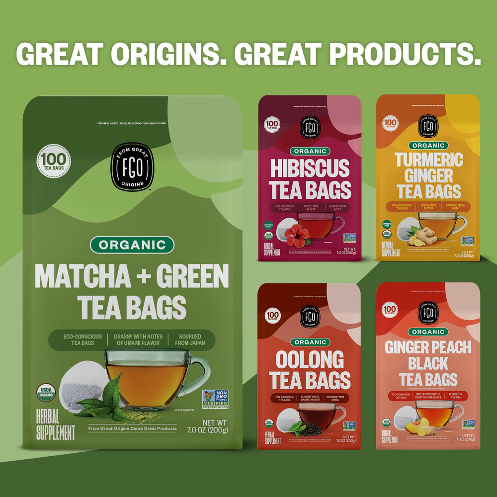 FGO Organic Green Tea blends provide a versatile base for endless tea moments.