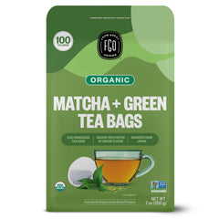 FGO Organic Japanese Matcha Tea Bags for easy, on-the-go tea.