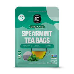 FGO Organic Spearmint Tea bags pack ready to brew a refreshing moment