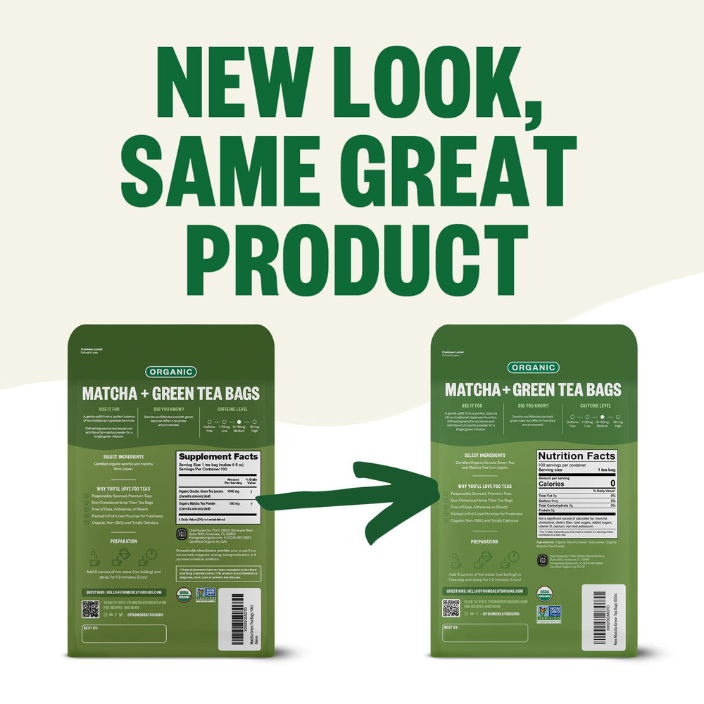 FGO Organic Matcha Green Tea is USDA Organic certified for trusted quality.