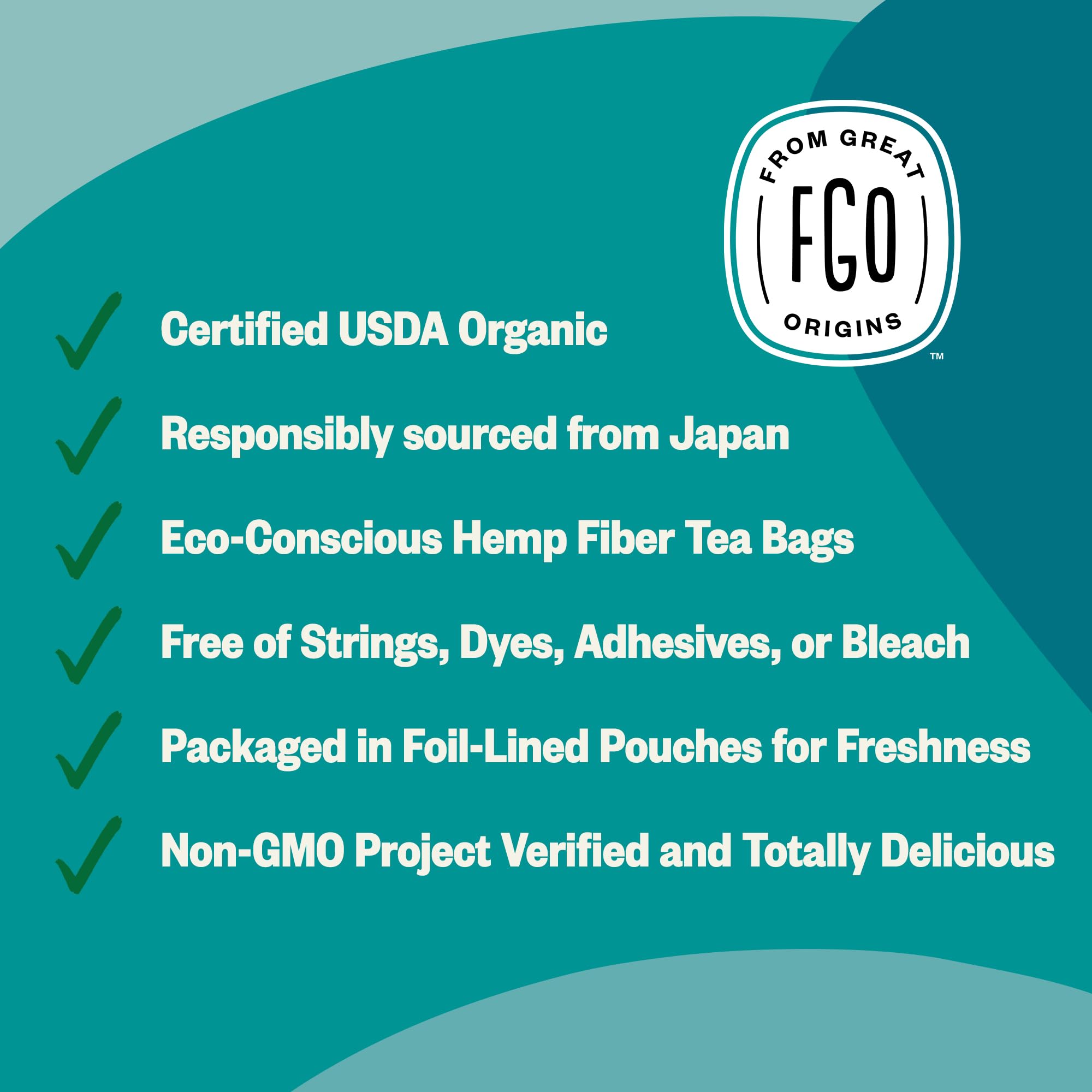 FGO USDA Organic seal assures certified quality