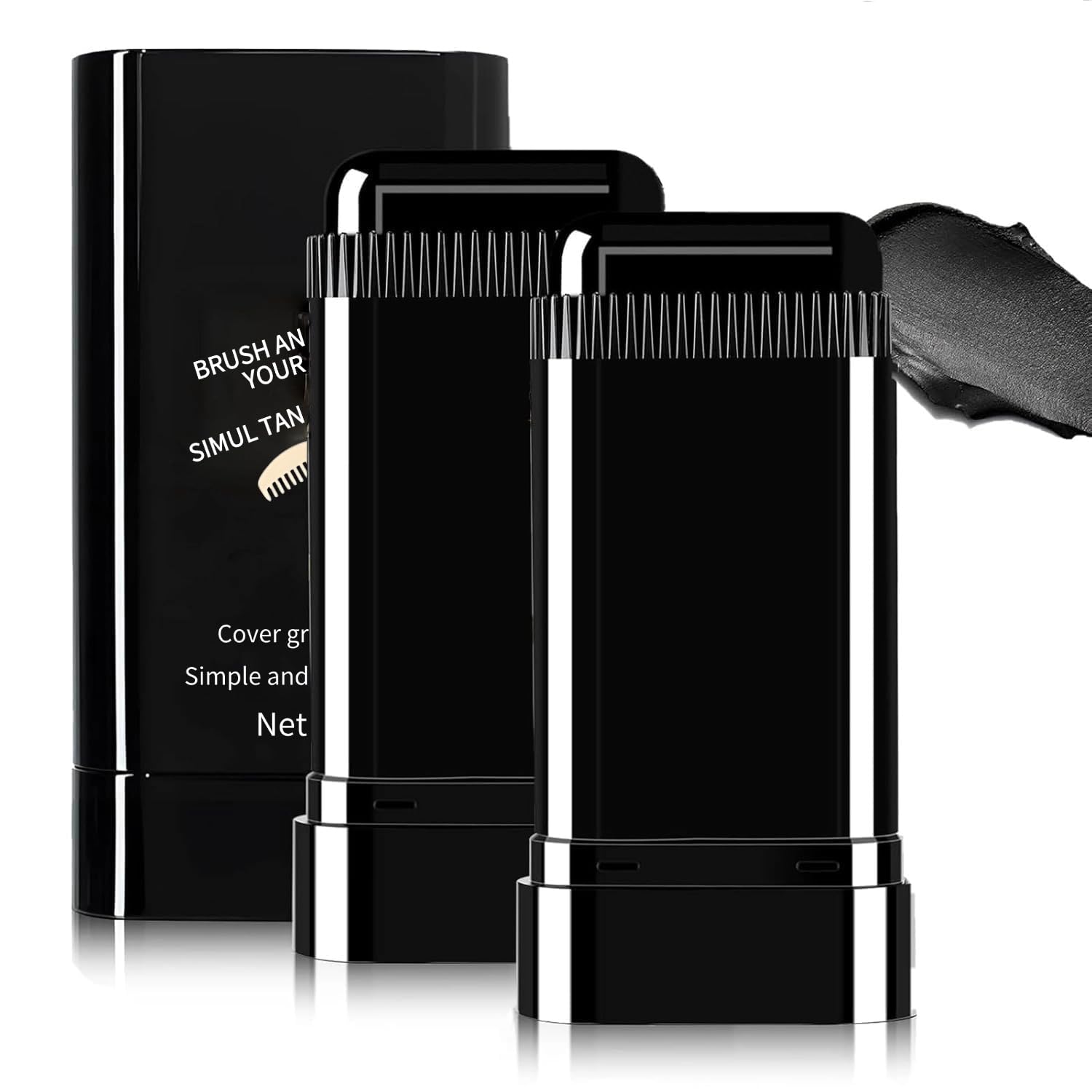 FHH Safe and Convenient Comb Hair Dye Stick cap closed for quick root touch-ups.