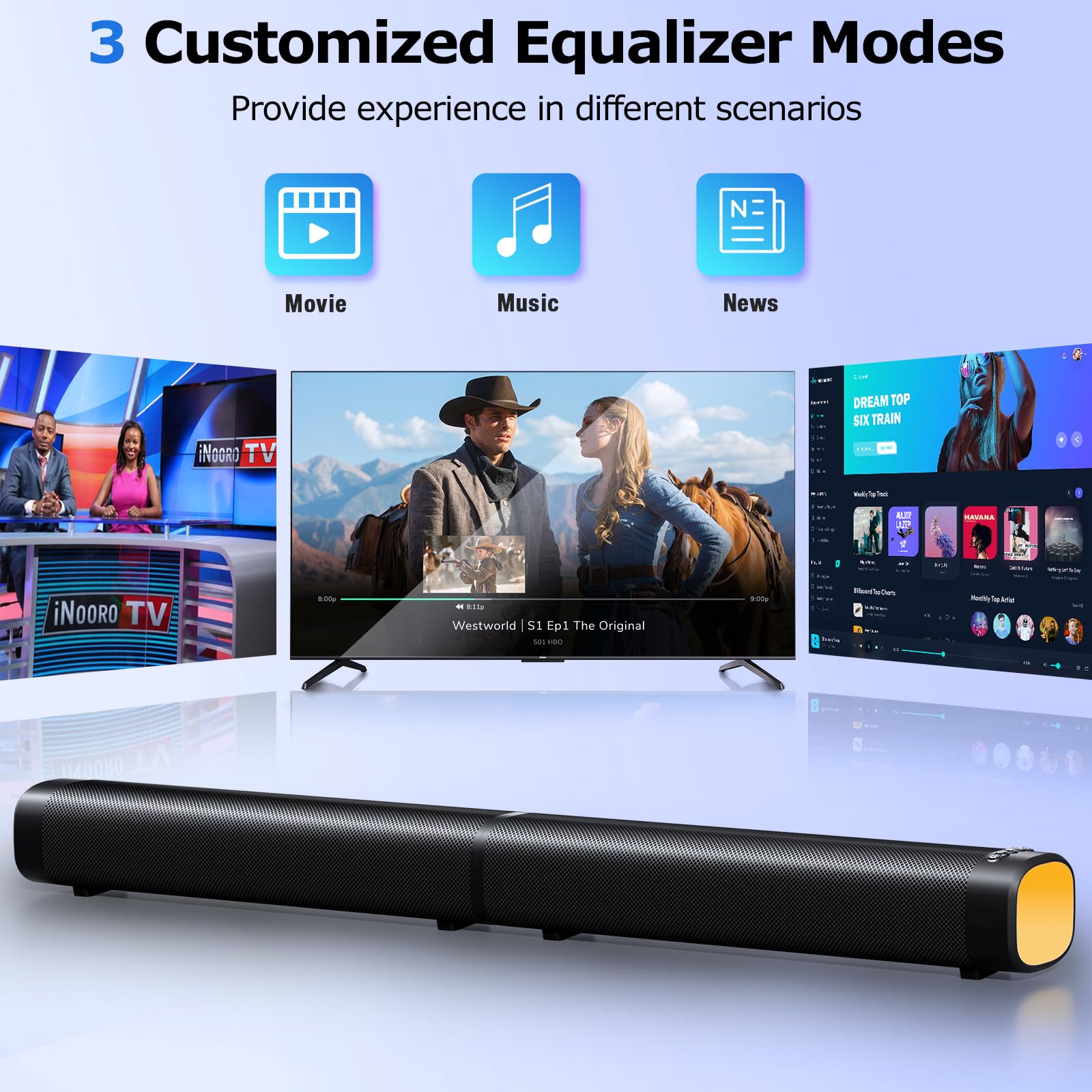 FHNFHN wall-mountable option saves space and directs sound toward the room.