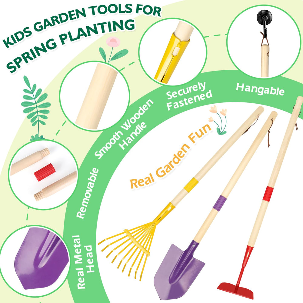 FHOZGECY plant pots and markers help labeling and organization for young gardeners