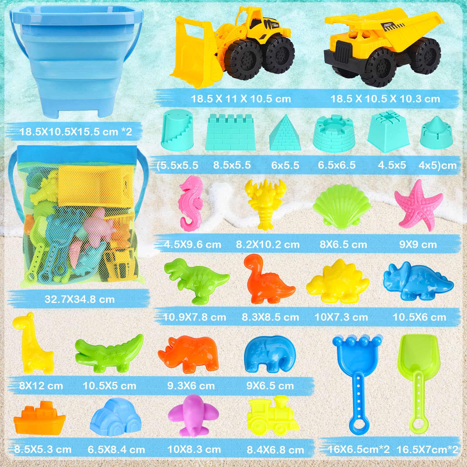FHOZGECY sand play set is great for sunny days with kids aged 4–8.