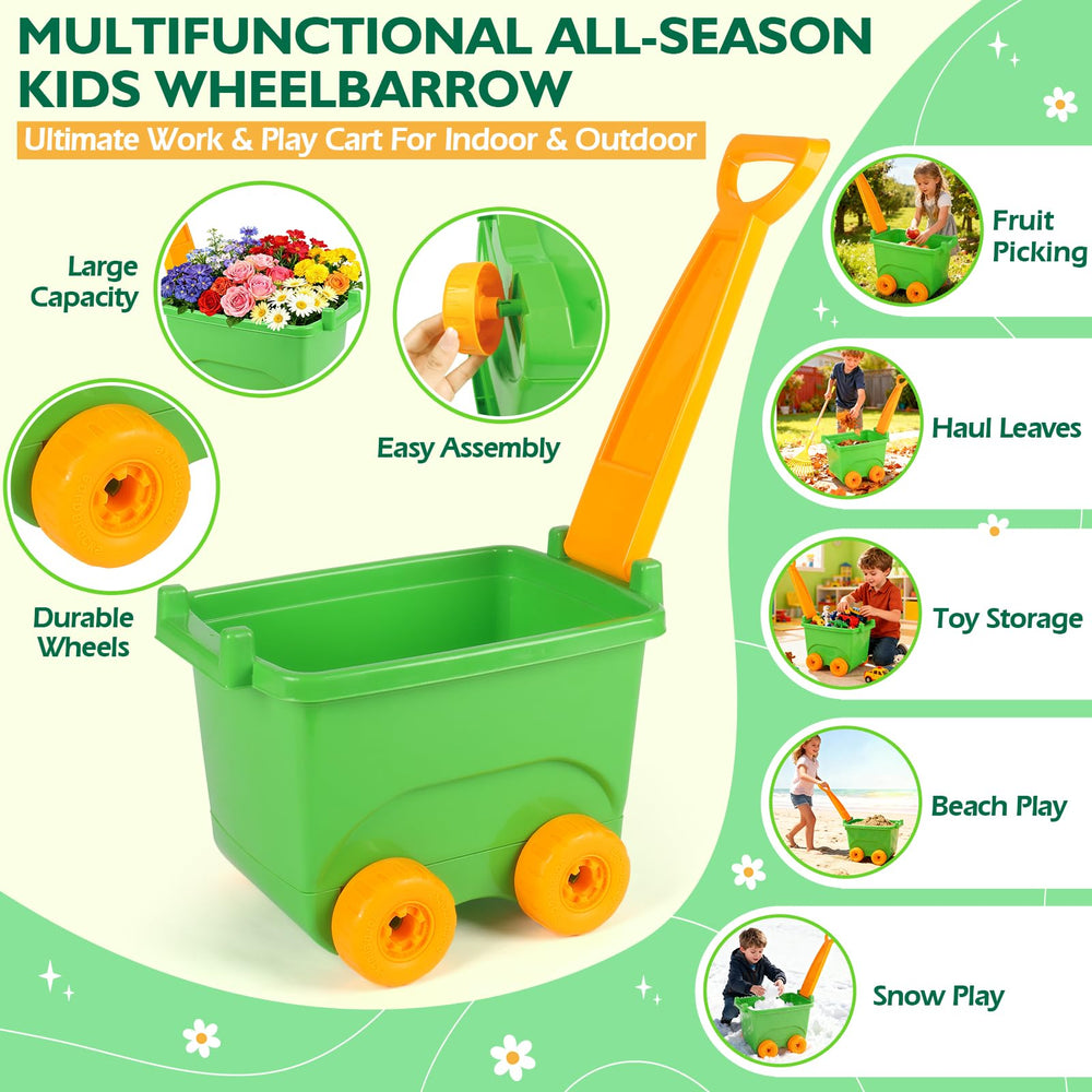 FHOZGECY short-handled tools enable safe, light-duty gardening for kids