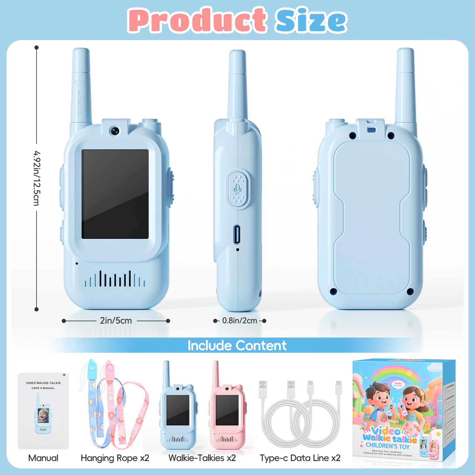 FHskFH private-connection walkie talkies offer safe playtime chatter