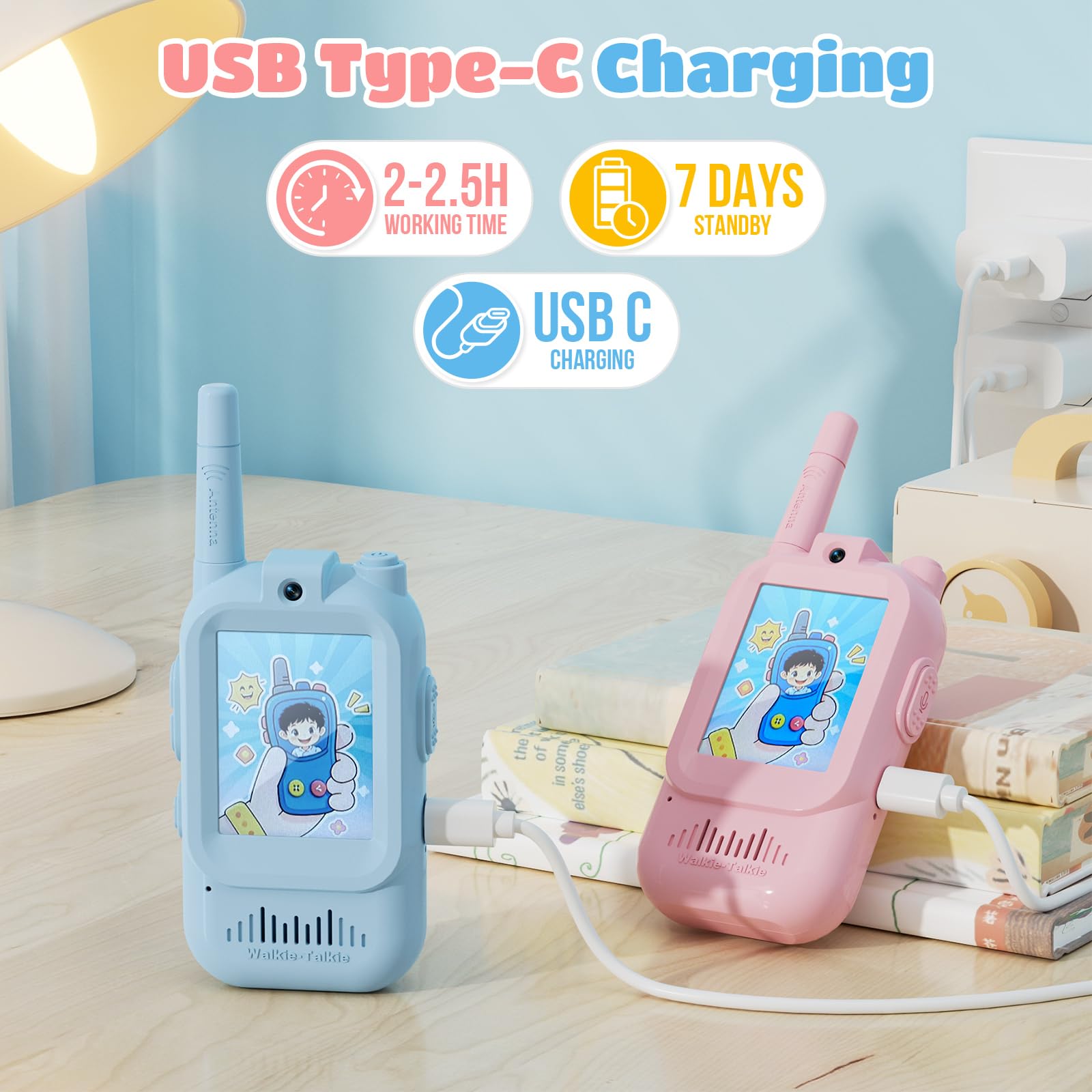 FHskFH private range kid walkie talkies ensure secure one to one chats