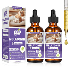 FHZRLP mélatonine pour chats — bouteille prête à l’emploi pour le sommeil.