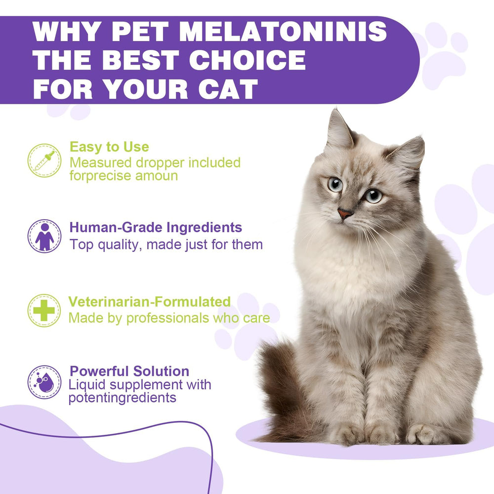 FHZRLP mélatonine pour chats — dosage dans nourriture humide pour simplicité.