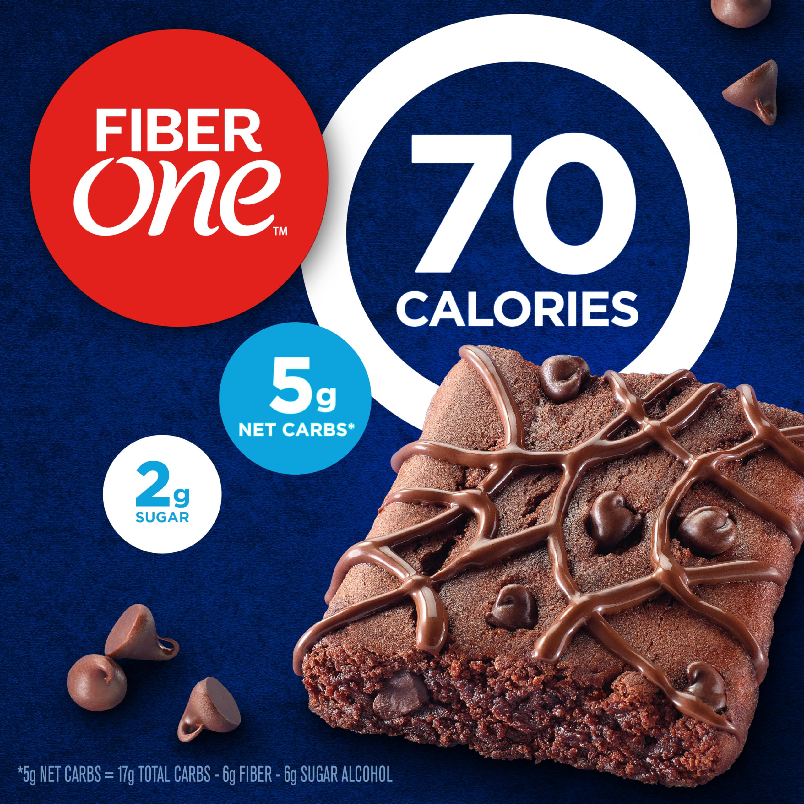 Fiber One 70 Calorie brownie bars in a lunchbox for a balanced treat.
