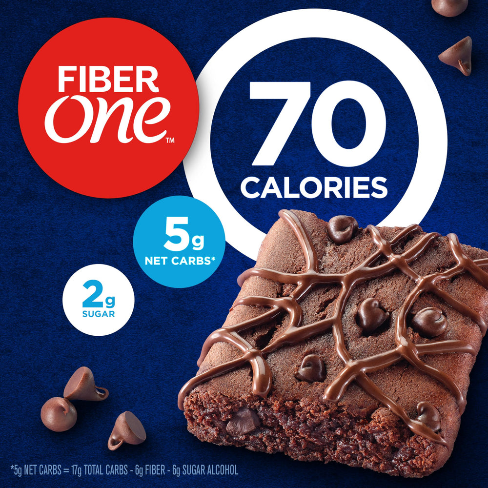 Fiber One 70 Calorie brownie bars in a lunchbox for a balanced treat.