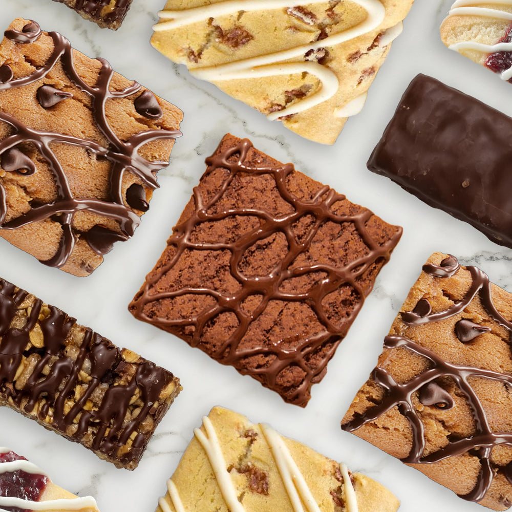 Fiber One brownie bars stored in a snack drawer for quick energy.
