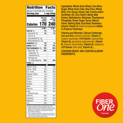 A bowl of Fiber One Honey Clusters with milk shows fiber and flavor