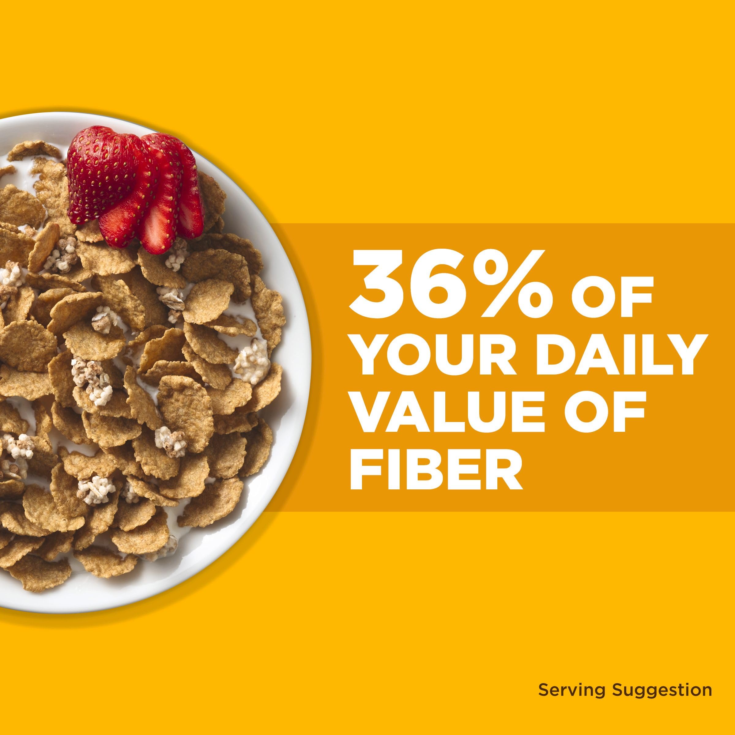 Close-up of Fiber One Honey Clusters reveals crunchy texture and sweetness