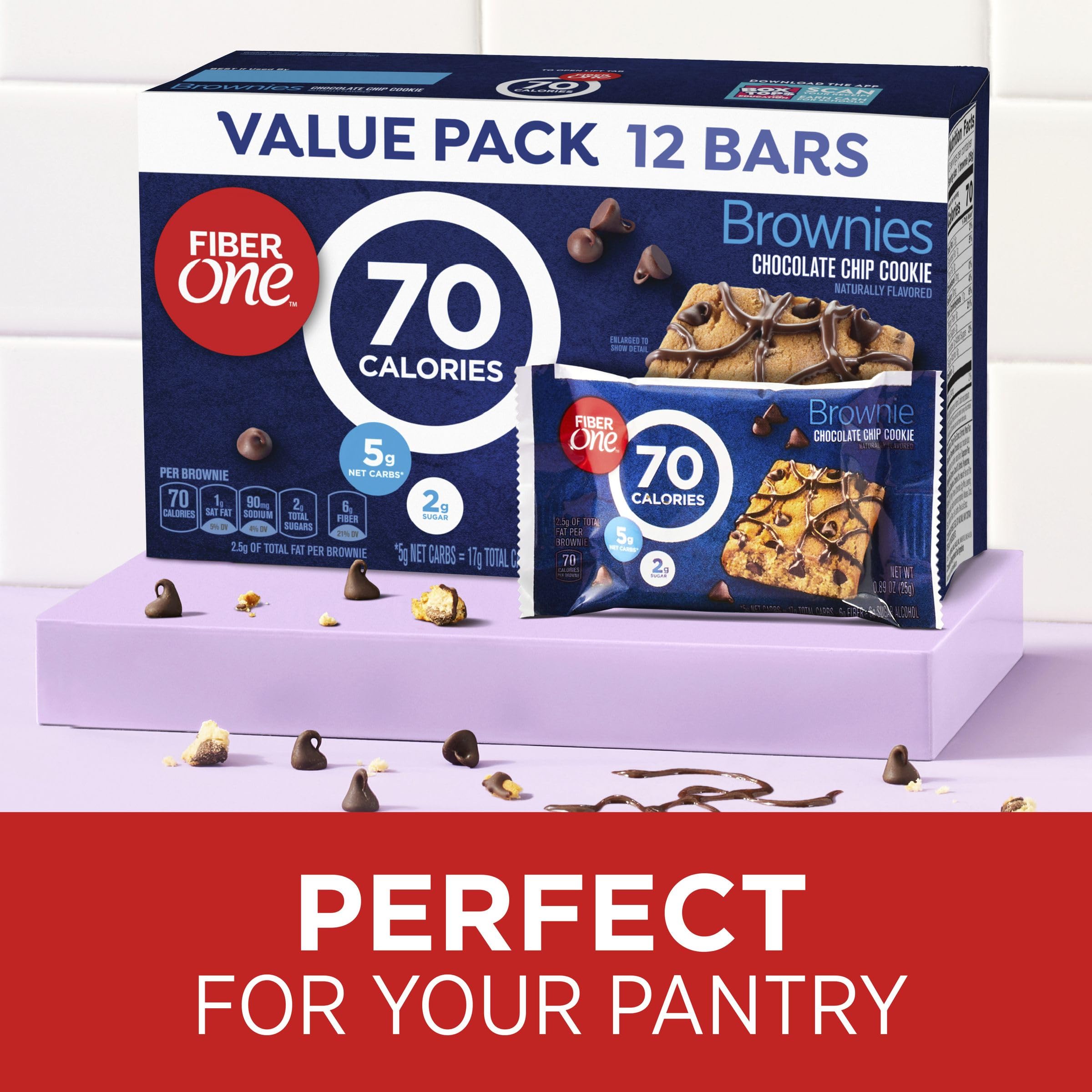 Fiber One value pack 12-count shows budget-friendly, shareable snacks.